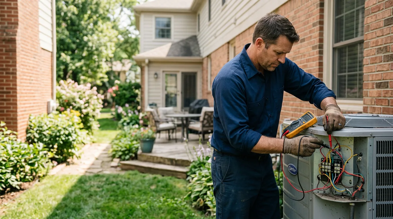 HVAC technician working near Lake Hiawatha, NJ
